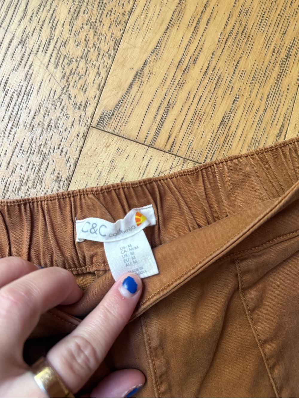 C&C California Women's Brown Wide-Leg Flare Pants - Picture 2 of 3